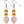 Kalahari  Glass Bead Earrings Mustard Global Mamas Rainbow  