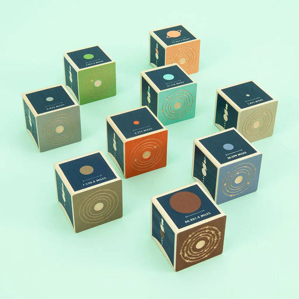 Planets Wooden Blocks  Uncle Goose   