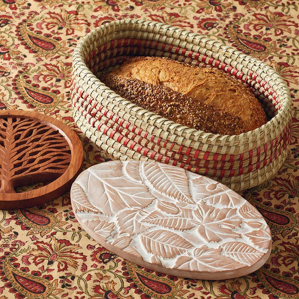 Forest Leaves Bread Warmer  SERRV   