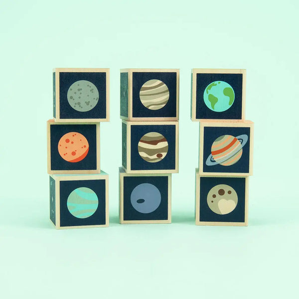 Planets Wooden Blocks  Uncle Goose   