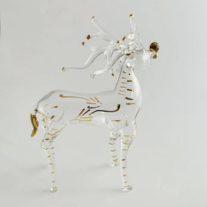 Blown Glass Tabletop Reindeer  Dandarah   