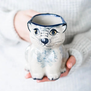 Stoneware Kitty Mug  Upavim Crafts   