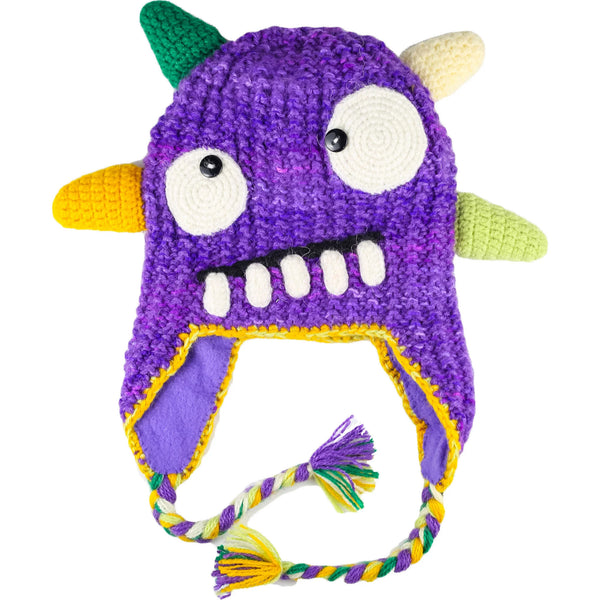 Monster Hat  Andes Gifts Spike Purple 