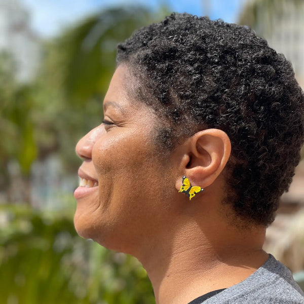 Butterfly Stud Earrings Tulia's Artisan Gallery