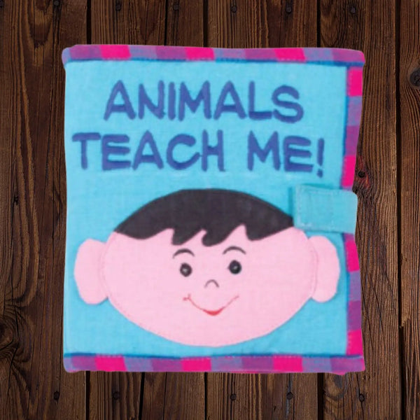 Fabric Kids Book  Mr. Ellie Pooh Animals Teach Me  