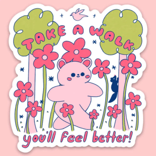 Take A Walk Sticker  Tender Ghost   