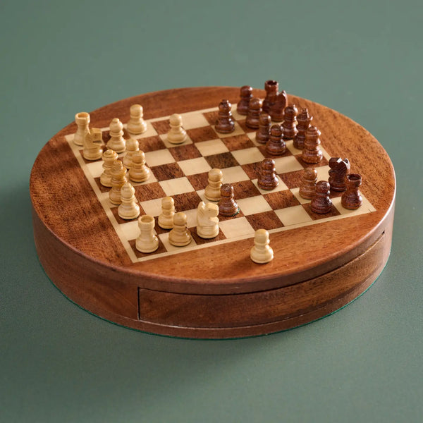 Acacia Wood Chess Set  Ten Thousand Villages   