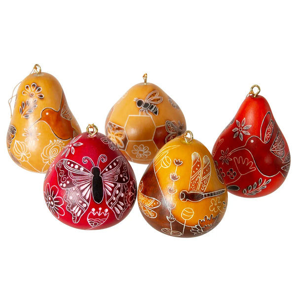 Pollinator Mini Gourd Ornament  Lucuma   