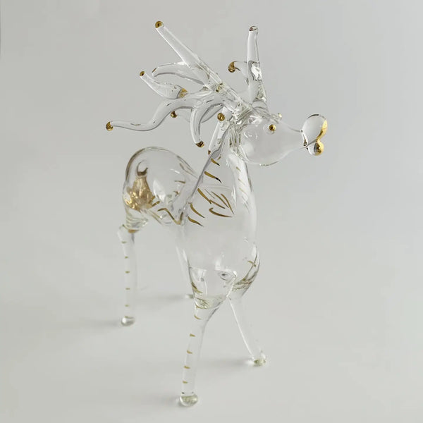 Blown Glass Tabletop Reindeer  Dandarah   