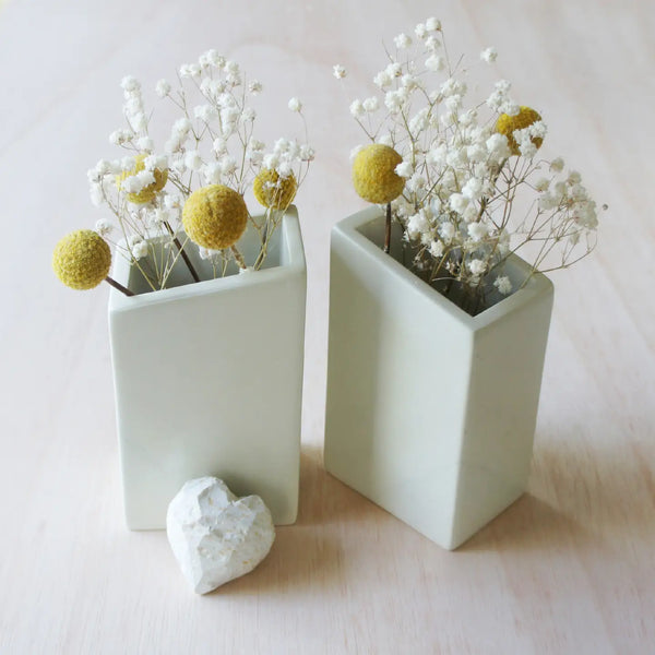 Natural Vase Bookends  Venture Imports   