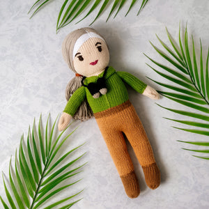 Knit Jane Goodall Doll Regular Global Goods Partners   