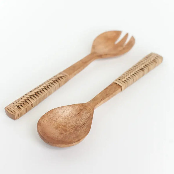 Mango Wood Salad Servers  Creative Women   