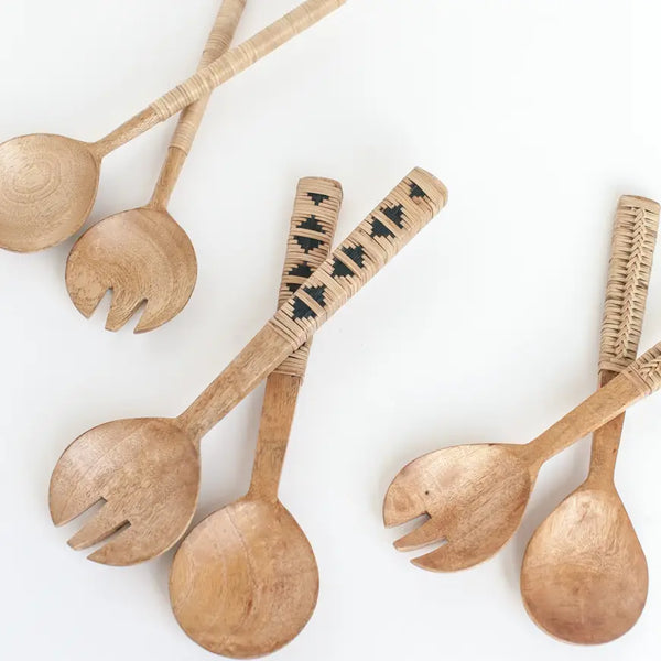 Mango Wood Salad Servers  Creative Women   