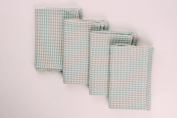 Upa Woven Organic Napkin Set  Zuahaza Blue  