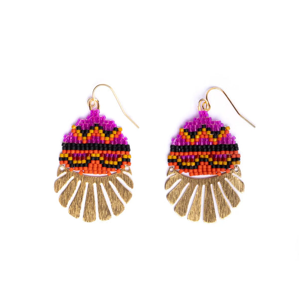 Beaded Sante Fe Drop Earring  Mayana   