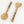 Mango Wood Salad Servers  Creative Women Geo Woven  