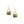 Sunrise Brass And Bead Earring Altiplano Green