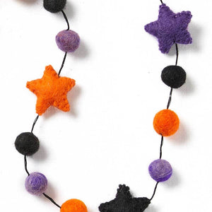 Halloween Felt Star Garland Regular SERRV   