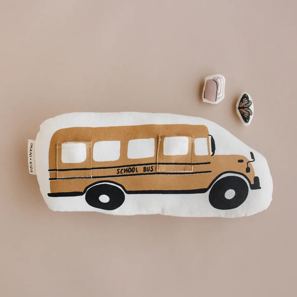 Interactive Schoolbus Pillow  imani   