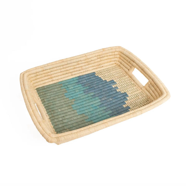 Coastal Minimalism Tray - Waves 16"  Kazi   