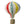 Striped Hot Air Balloon Ornament  Kazi   