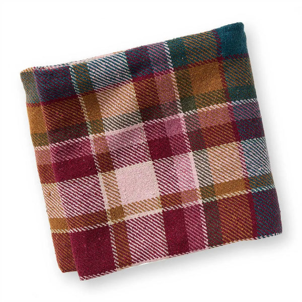 Oversized Rethread Throw  SERRV Lake Tahoe Plaid  