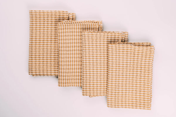 Upa Woven Organic Napkin Set  Zuahaza Yellow  