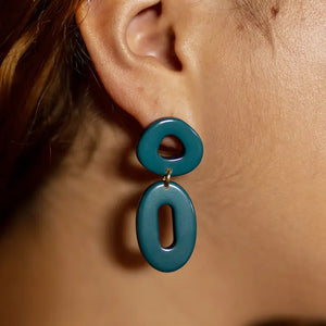 Oblong Hoop Earrings Regular Mata Traders   