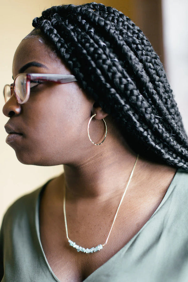 Bamboo Hoop Earring Fair Anita Silver