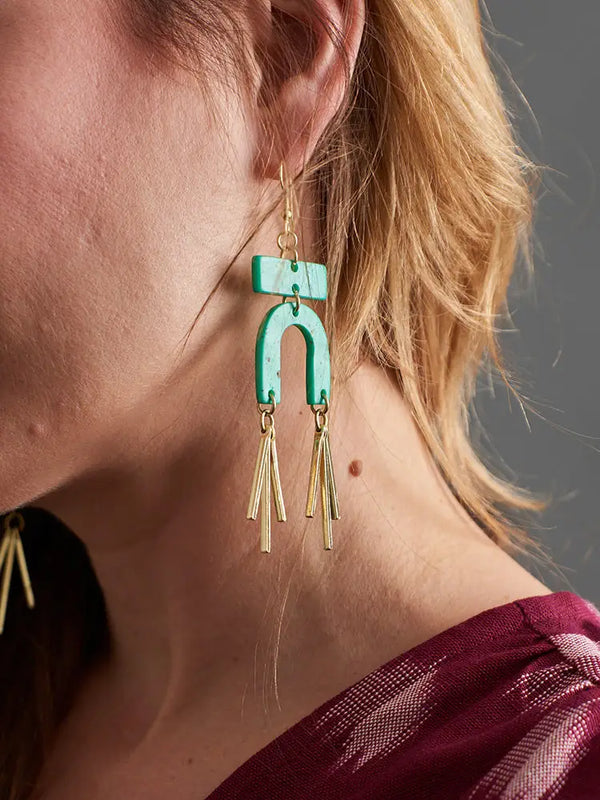 Seurat Earrings  Mata Traders   