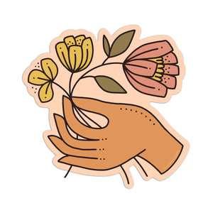 Picking Flowers Die Cut Sticker Regular Worthwhile Paper   