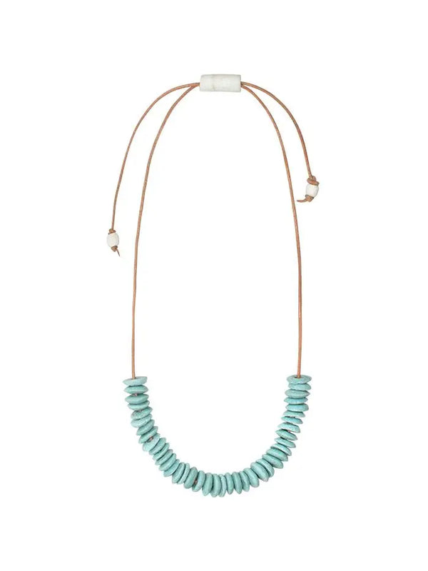 Freestyle Necklace Mocha Global Mamas Aqua  