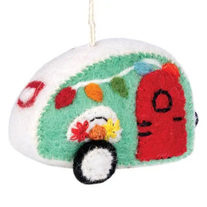 Retro Camper Felt Ornament Regular dZi   