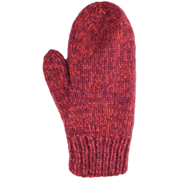 Blended Mitten  Andes Gifts Burgandy  