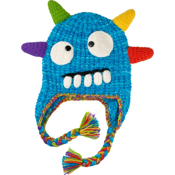 Monster Hat  Andes Gifts Spike Blue 