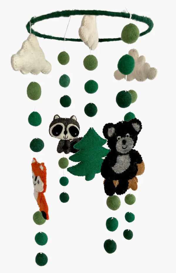 Felt Forest Animal Mobile  Ganesh Himal Trading   