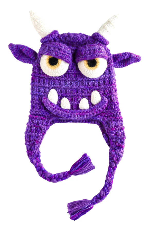 Monster Hat  Andes Gifts Ojos Purple 