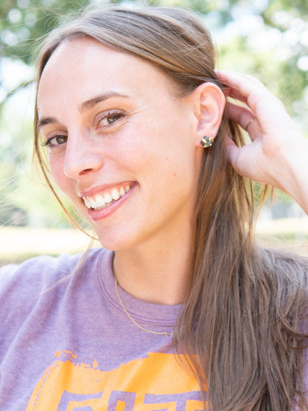Encaged Labradorite Stud Earrings Regular Fair Anita   
