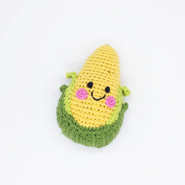 Friendly Veggie Rattle  Pebble Sweetcorn  