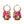 Beaded Painted Desert Fringe Earrings  Mayana   