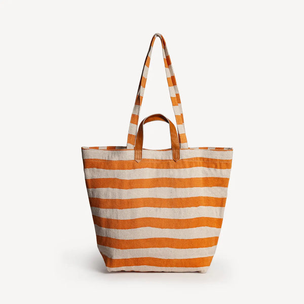 Canvas Carryall Tote Bag  Joyn Bold Stripe  