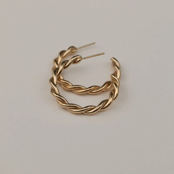 Zinga Hoop Earrings  Yewo Large  