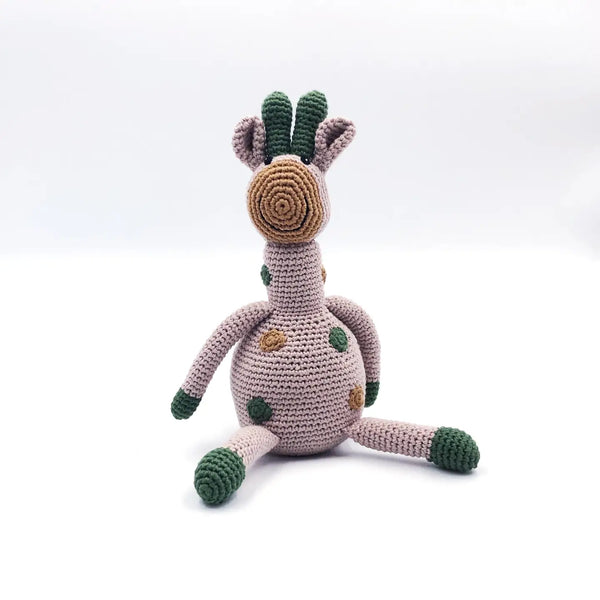 Safari Giraffe Rattle  Pebble   