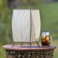 Outdoor Cube Table Lamp  Eangee Home Design Natural  